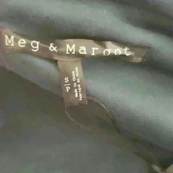 Meg & Margot teal faux  suede jacket size small - Picture 4 of 6